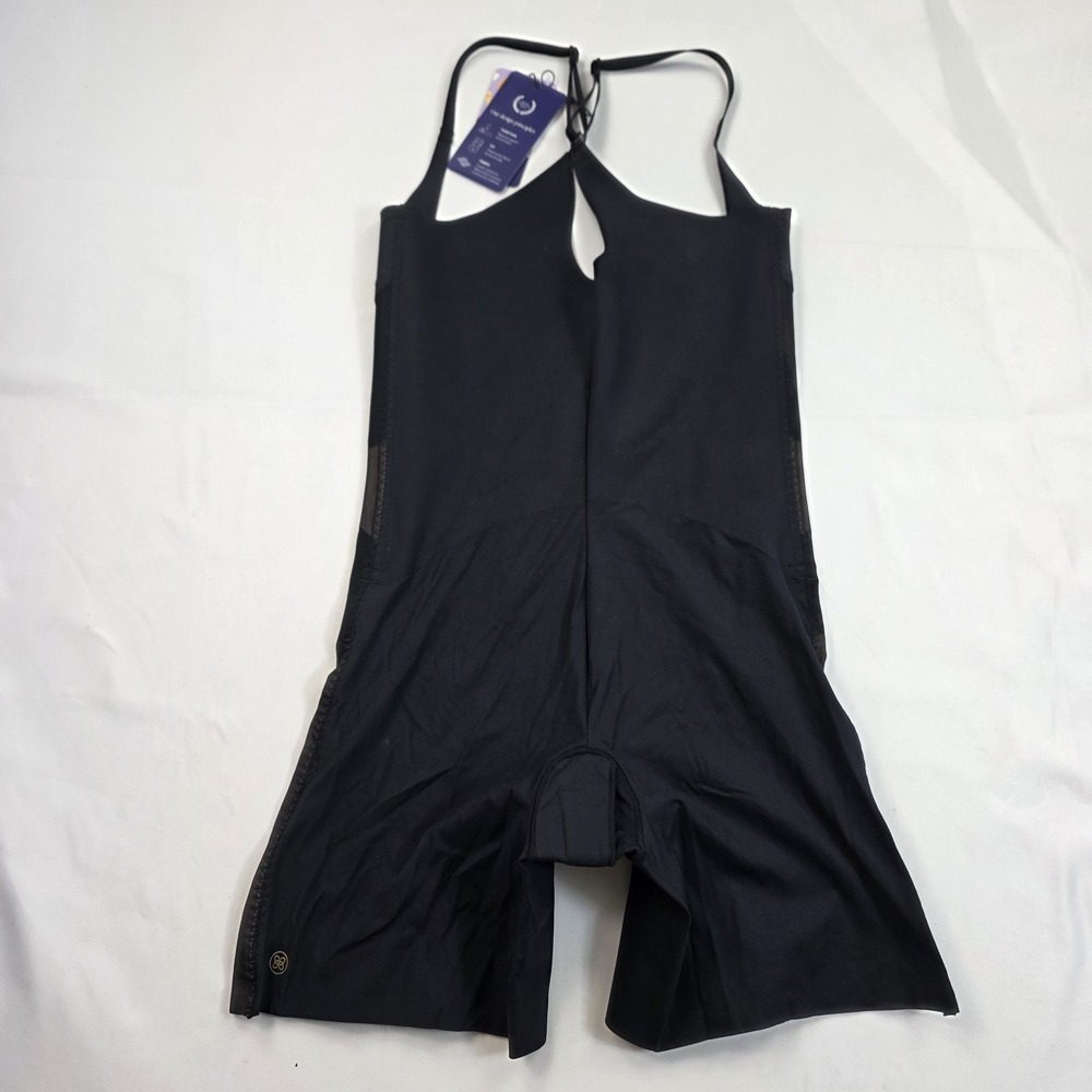 Honeylove Shapewear Corselette Womens Medium Black Mesh Body Shaper Open Gusset